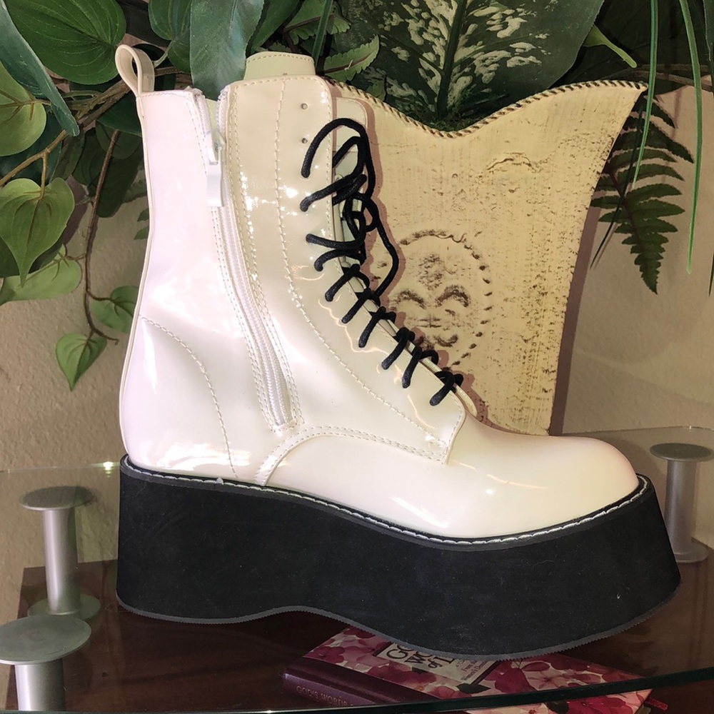 KOI Footwear White platform boots
